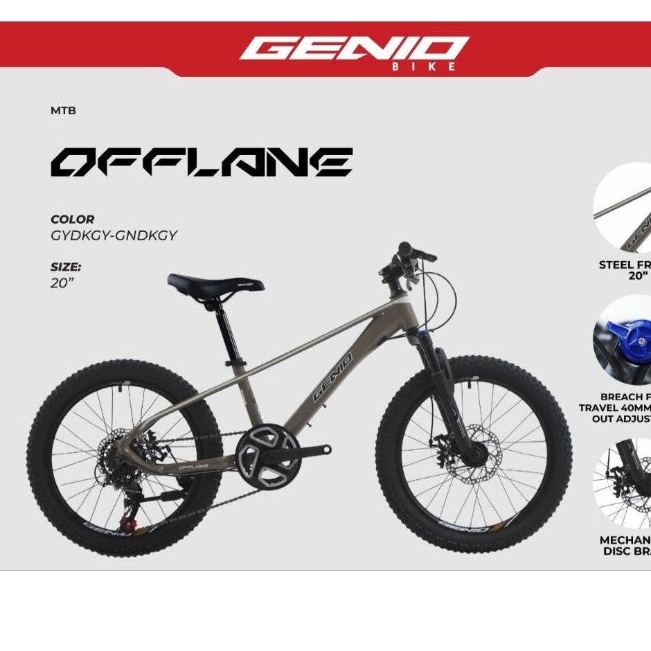 Sepeda Gunung Anak Genio MTB 20 inch Offlane