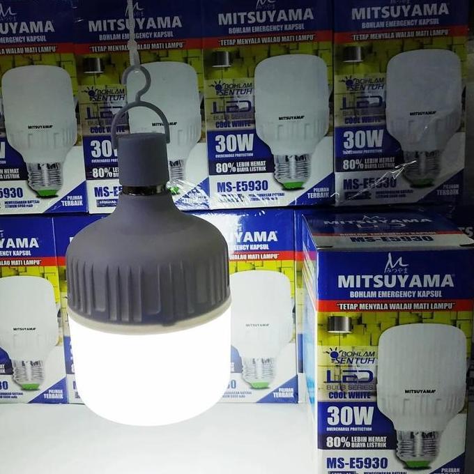 SERAKARIM6 - MITSUYAMA LAMPU BOHLAM LED EMERGENCY 25W 30W 35W OTOMATIS NYALA SAAT MATI LAMPU CERDAS 