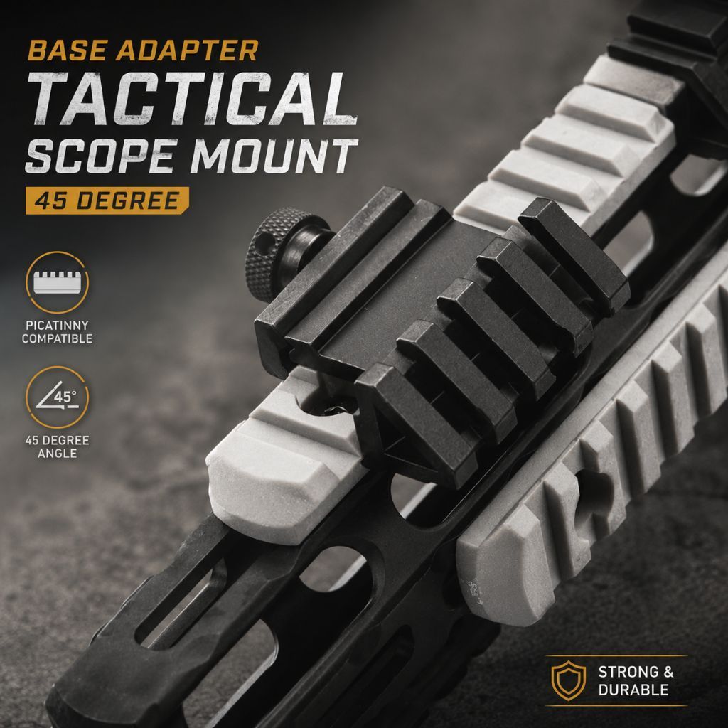 Mounting Rell Scope 45 derajat, Rell Mounting Accessories pcp, Tactical Scope Mount New