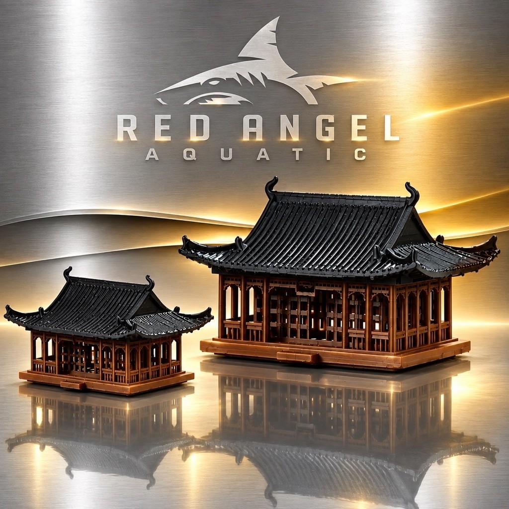 MINIATUR RUMAH KUIL HIASAN AQUARIUM DIORAMA PALUDARIUM AQUASCAPE SUPER REALISTIC