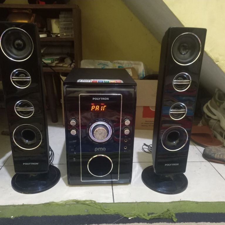 Psw 600 Speaker Polytron Suara Glerr Mulus tanpa remot