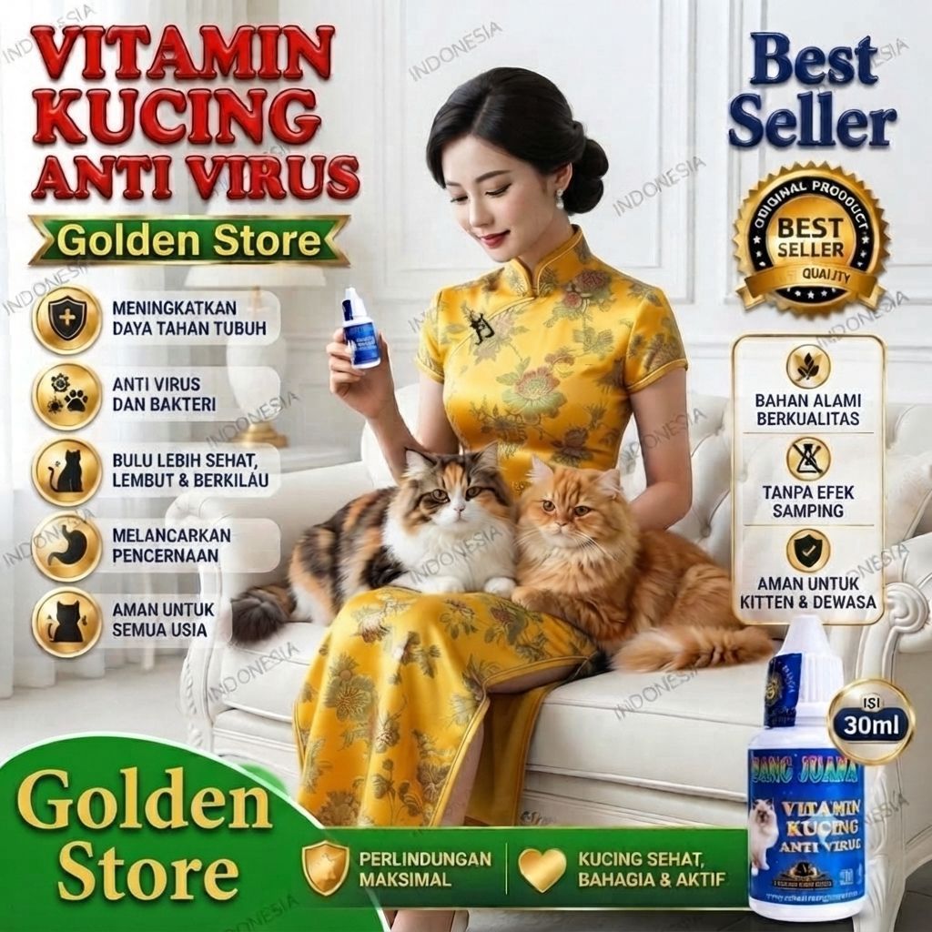 Vaksin Kucing OBAT ANTI VIRUS KUCING Cair 30ml
