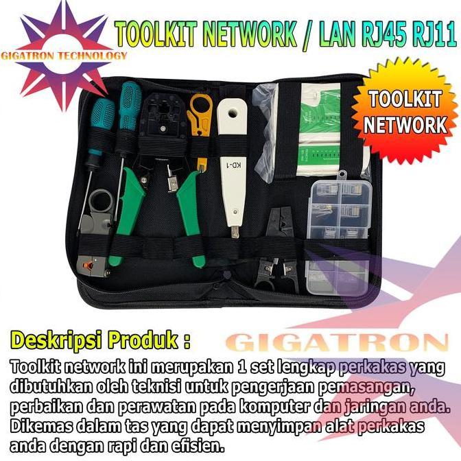 NEW LAN Tester Toolkit Network Repair 8 In 1 / Toolkit Network 8IN1 Tool Kit Set Tester LAN RJ45 / L