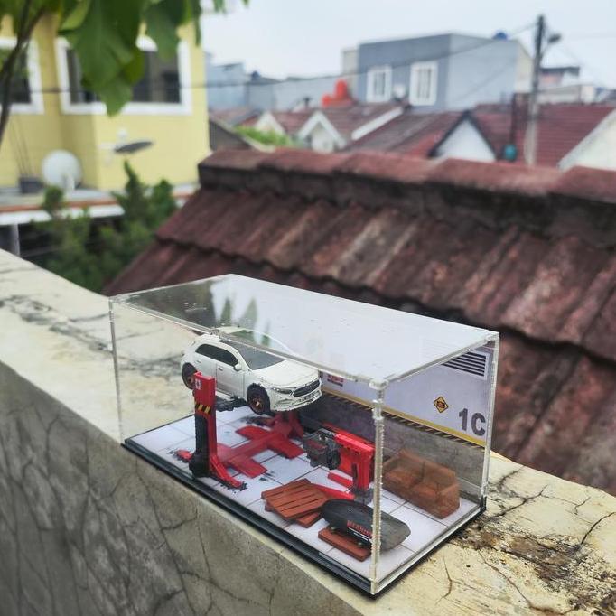 DF191 >> MINI DIORAMA 1 / 64 - DIECAST 64 - DIORAMA + AKRILIK - DIORAMA ACRYLIC DIECAST - DIORAMA BE