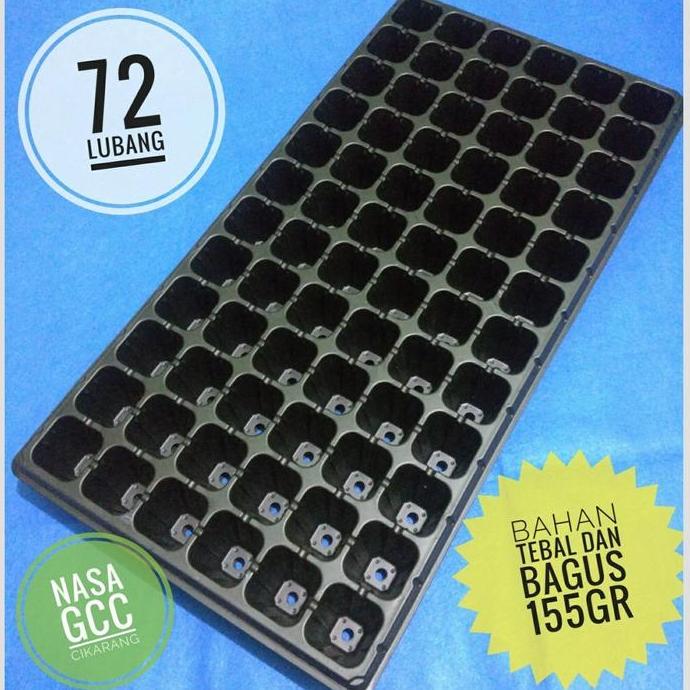 2 TRAY SEMAI 72 LUBANG SEMAI BAHAN TEBAL