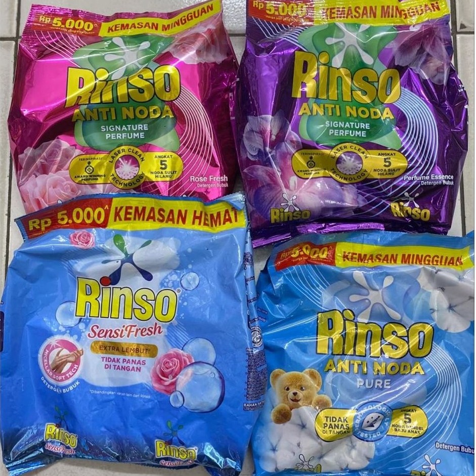 Rinso cuci baju detergent bubuk 5000 an