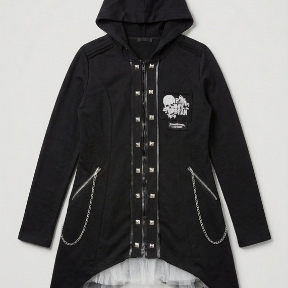 jaket hoodie  gothic japanese