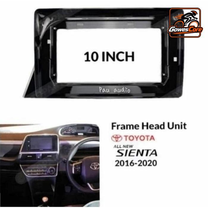 frame head unit android 10 inch mobil sienta