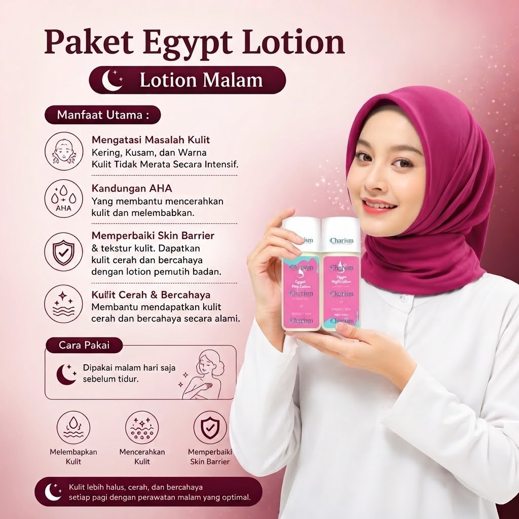 BPOM | LOTION EGYPT | PAKET LOTON EGYPT | LOTION PEMUTIH