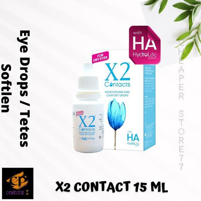 Eyecare- X2 X2 Mata Soft Lensa 15Ml Moisturizing & Comfort Drop Untuk Mata Kering Dengan Ha Hyalorun