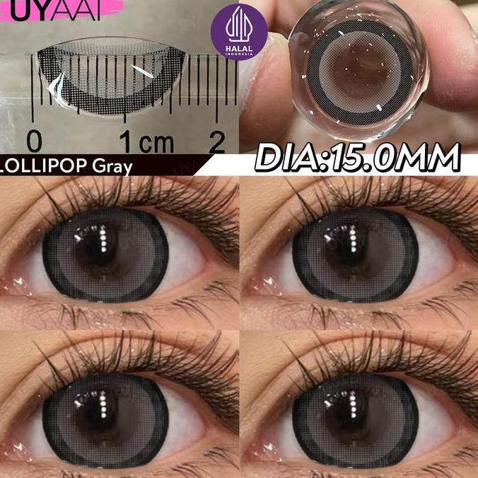 Eyecare- Uyaai Softlens Lollipop Color Lensa B Eyes 14.2-15 Mm 6 Month Lens