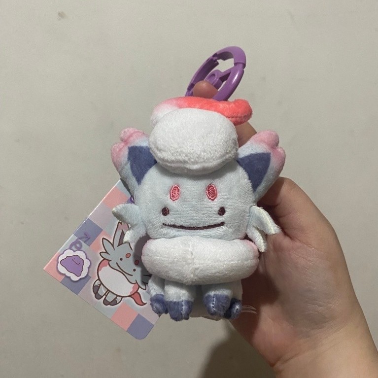Ditto Hisuian Zorua Pokemon Center bag charm