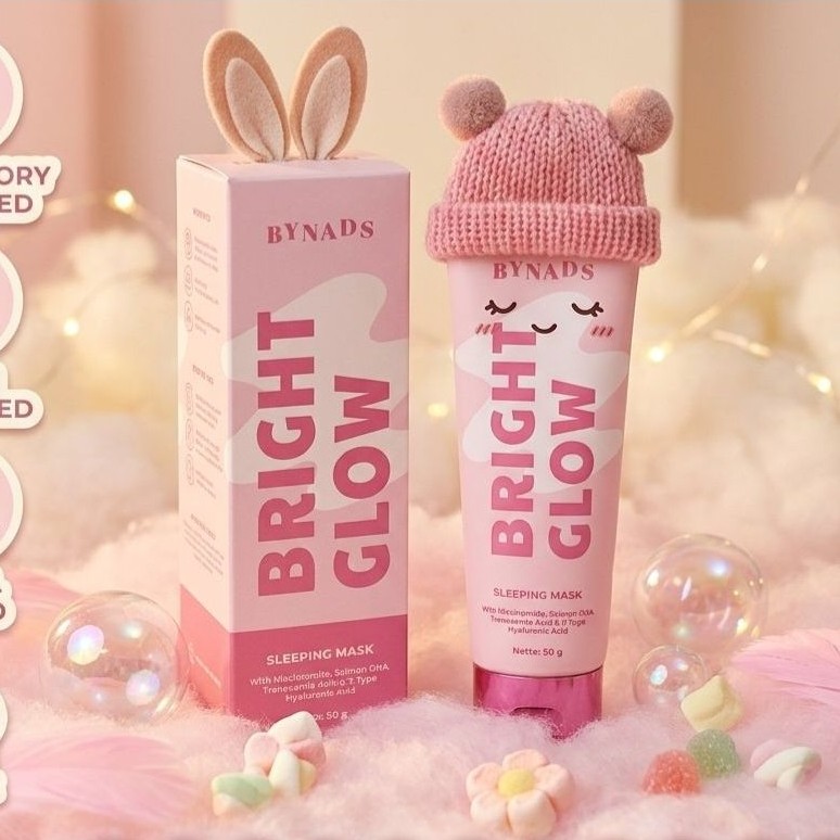 Bynads Bright & Glow Sleeping Mask Salmon DNA