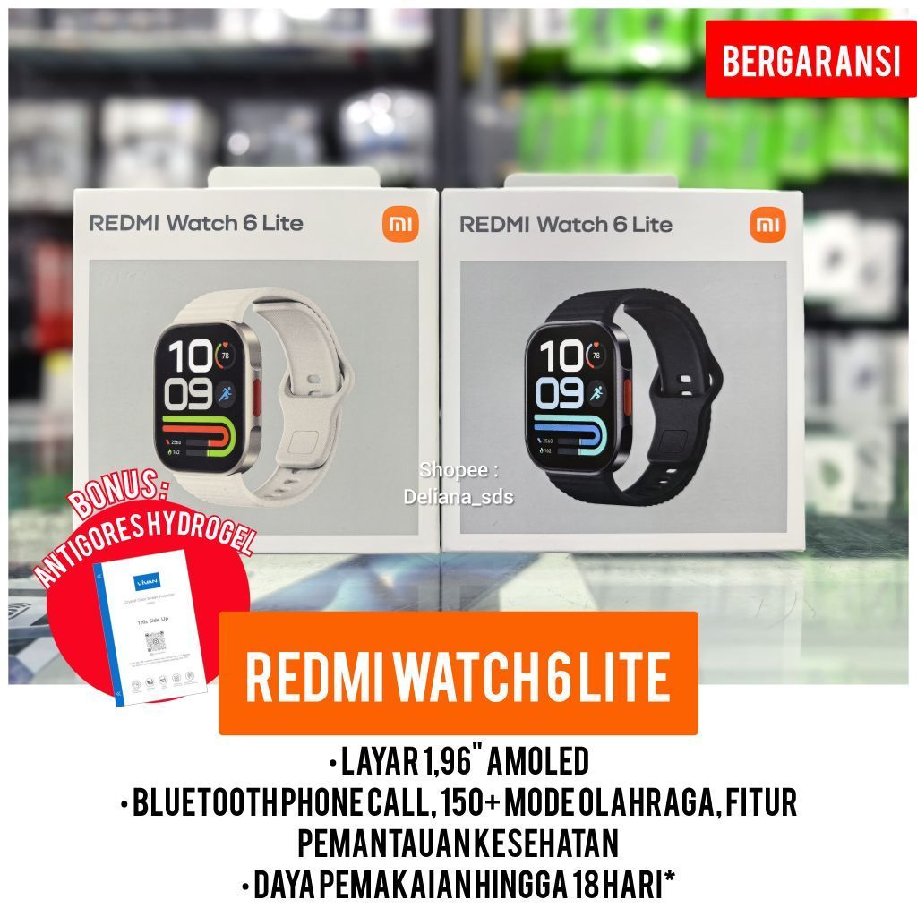 Redmi Watch 6 Lite Amoled Garansi Resmi 1 Tahun Smartwatch Redmi Watch 6 Lite Smart Watch Redmi Watc