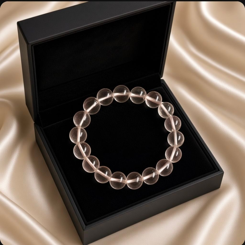 Gelang Bracelet Gemstone Batu Clear Quartz
