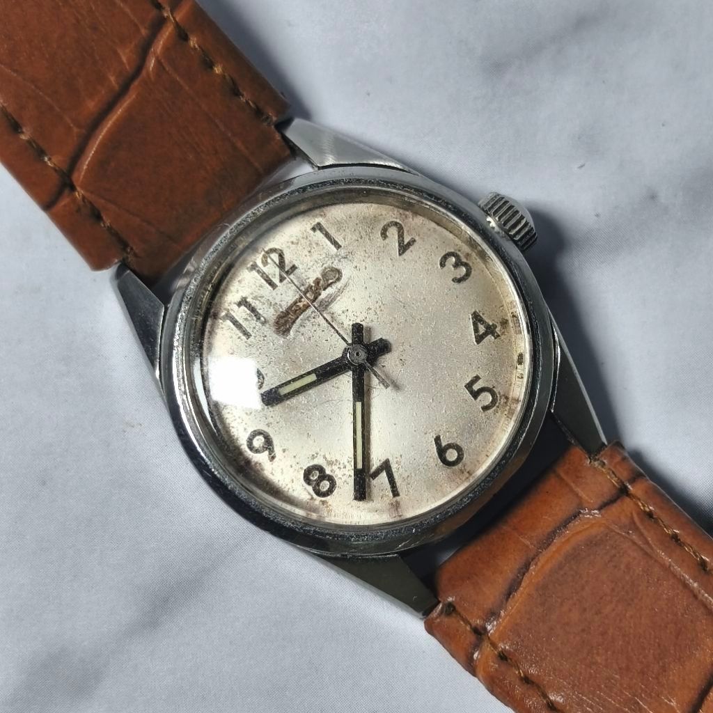 SEIKO 66-7970 Manual Winding Silver Dial - Jam Tangan Pria Vintage Original Antik Rare