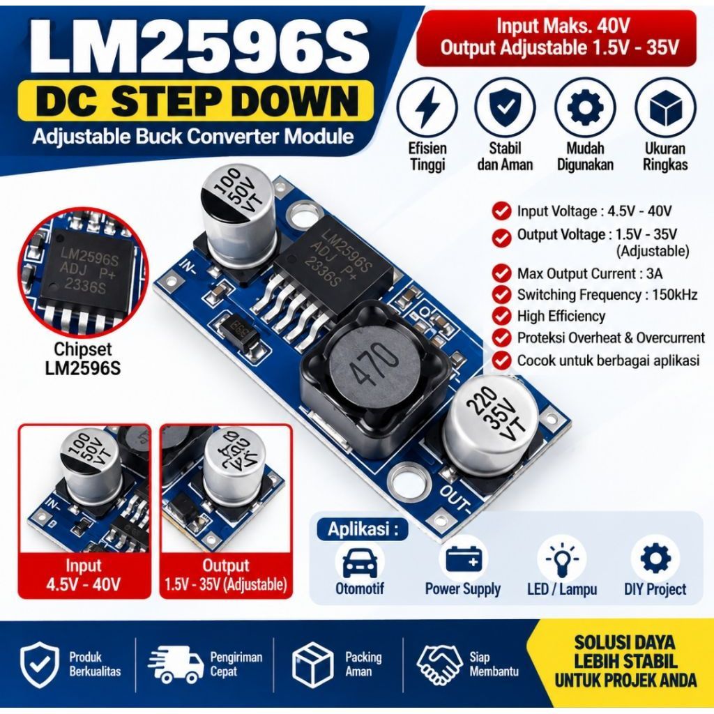LM2596 Modul DC Step Down - LM