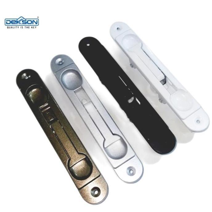 Plast/Flush Bolt Tanam Pintu Dekkson DKS FB 508 Warna NA/BL/YBC/WH (Harga 1 Pasang)