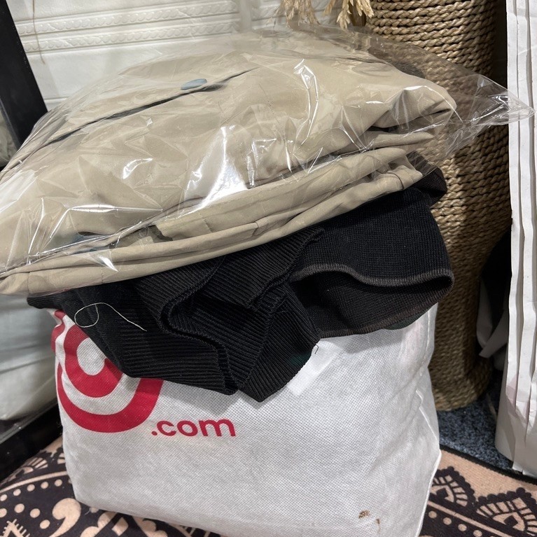 Celana Panjang Corduroy Borongan Denim Athletic Hitam Ukuran L