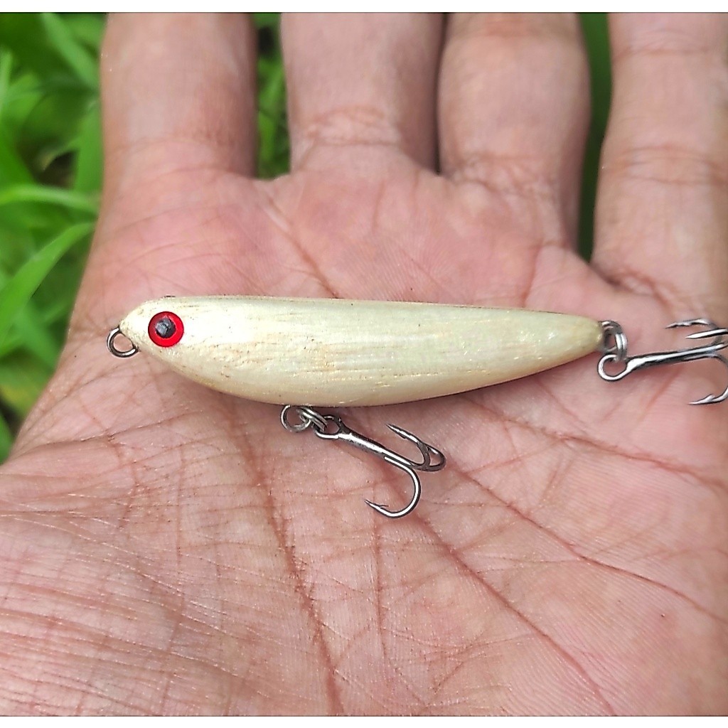 handmade lure wtd umpan mancing casting ultra light bahan kayu