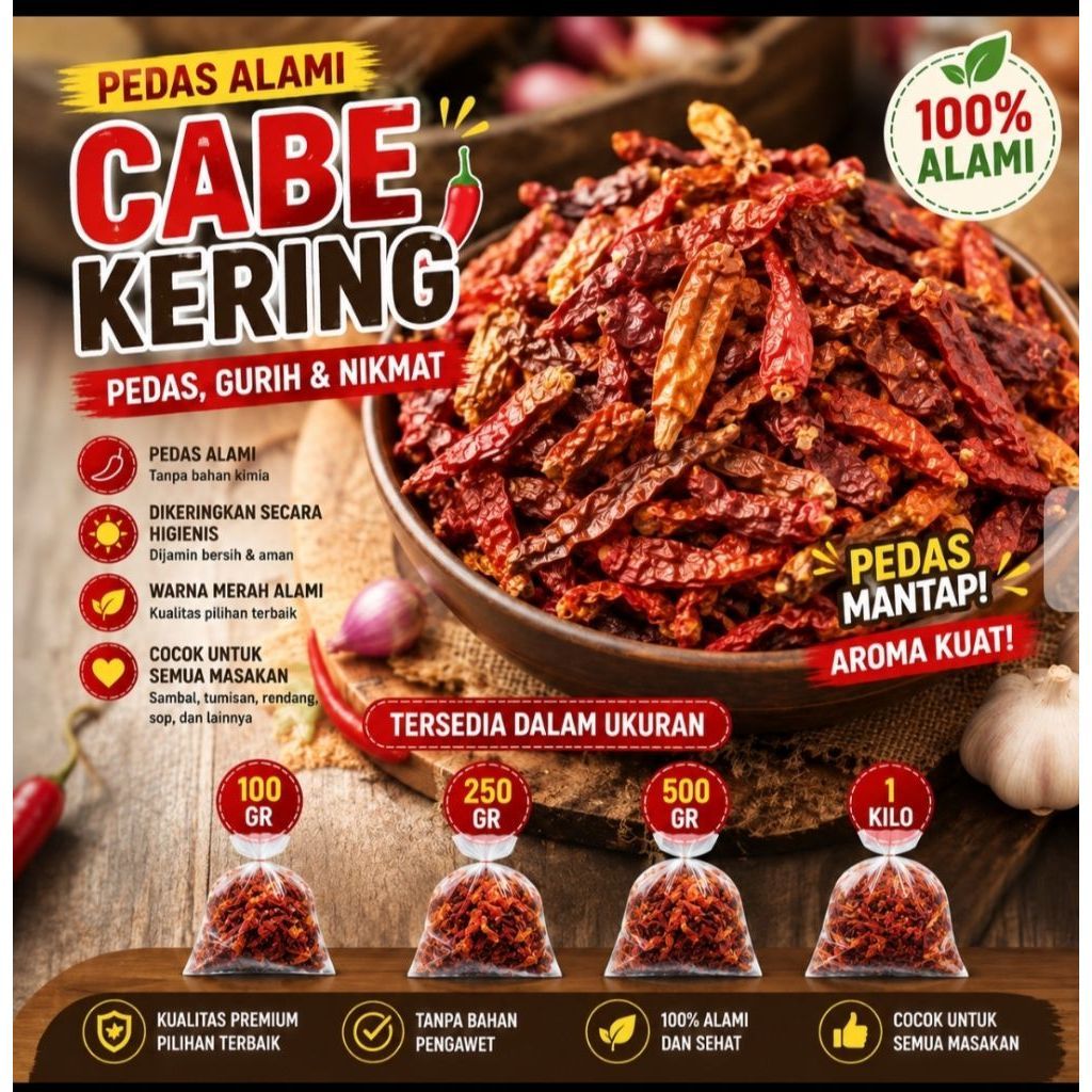 Cabe rawit kering