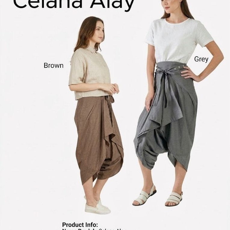 Obral sale celana alay hareem jogger hiphop aladin layer pants wanita perempuan wrap skirt