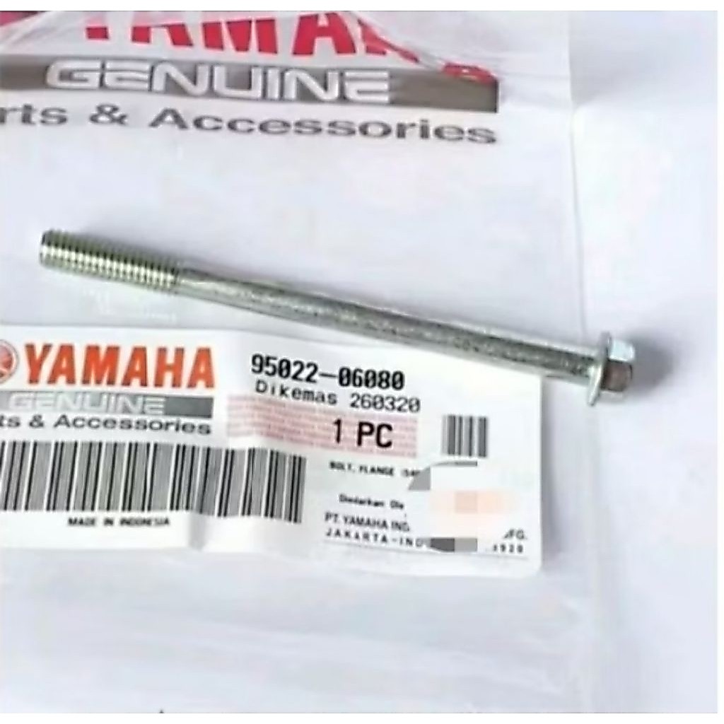 Bolt Flange Baut Tutup Cover Filter Oli Yamaha Vixion NVL NVA Original 95022-06080
