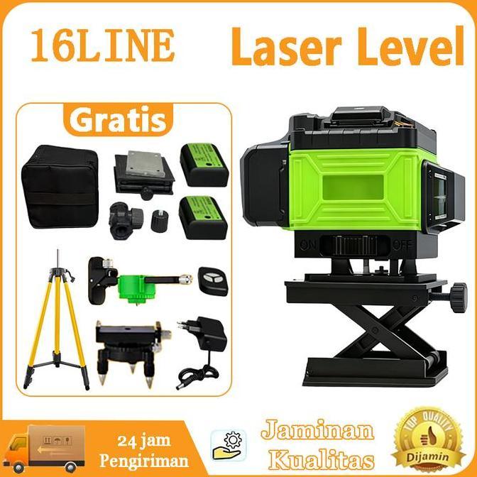 LASER LEVEL 8LINE/16LINE LASER LEVEL MULTIFUNGSI METERAN