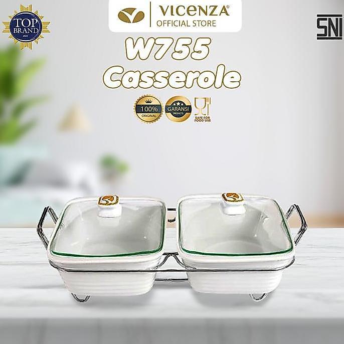 Vicenza Double Food Warmer Wadah Saji Penghangat W755