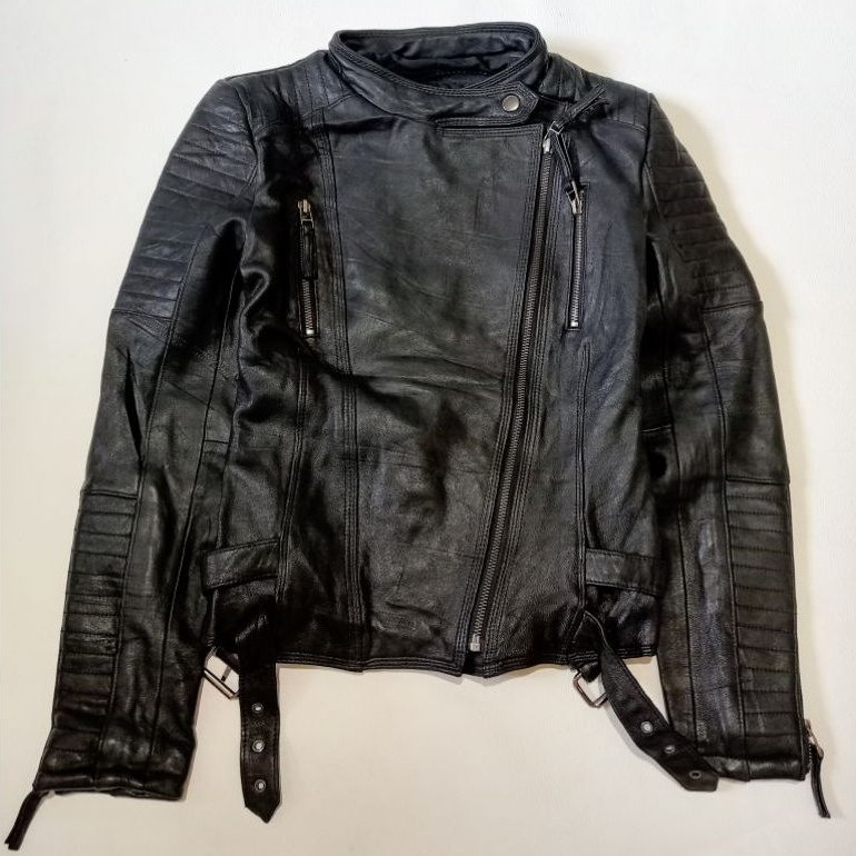 Ramones bikers leather jacket Y2K style grunge vintage