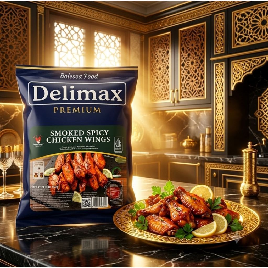 DELIMAX SMOKED SPICY WINGS 450GR