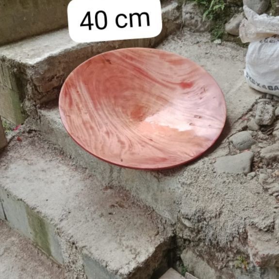 dulang emas kayu asli mahoni
