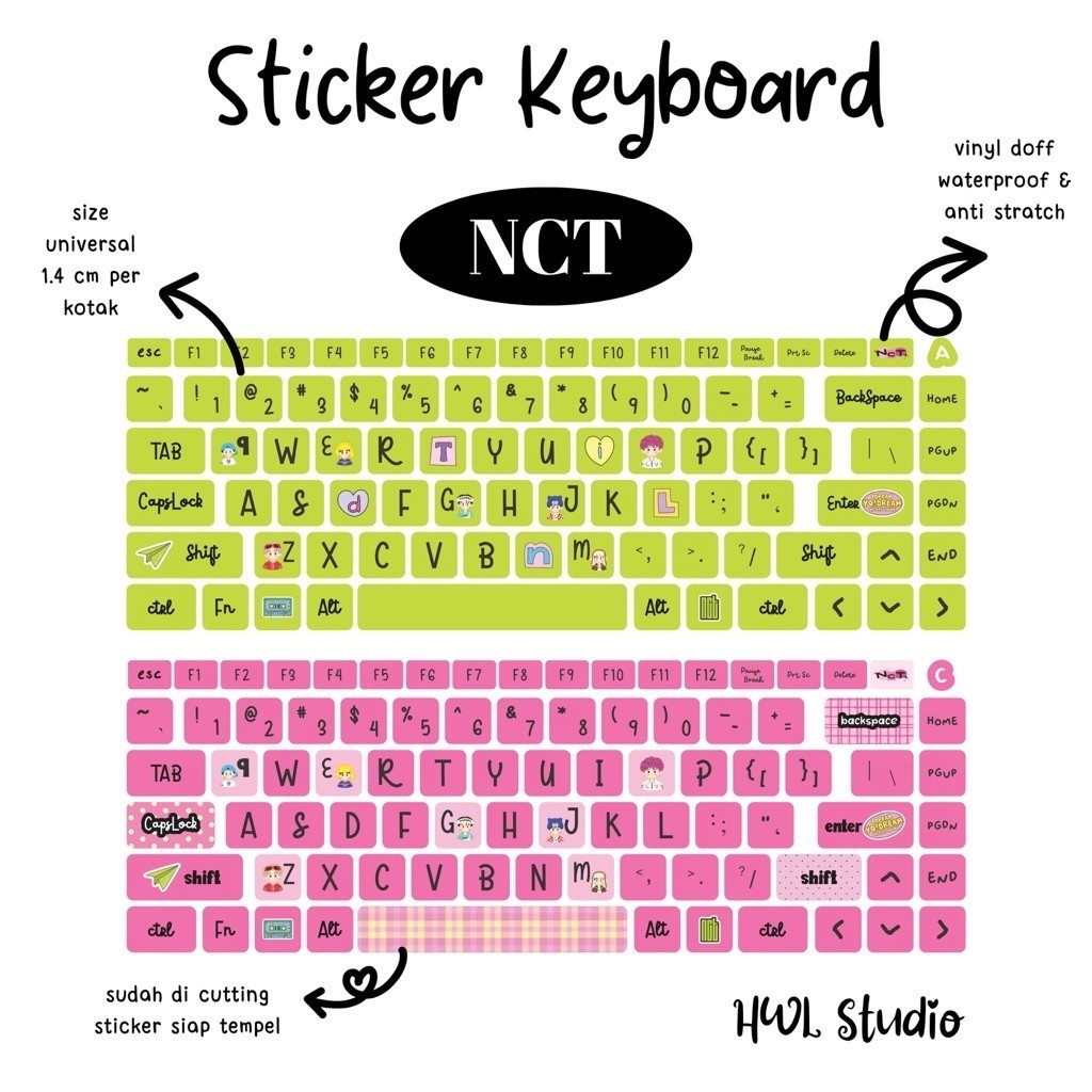 HWL STUDIO - Sticker Keyboard NCT