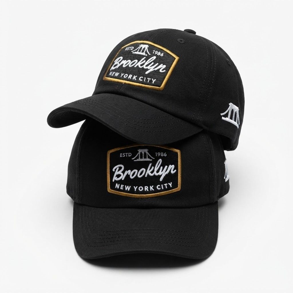 Topi Baseball Caps Chinos Visor Pendek | Topi Casual | Polocap Visor Pendek (BROOKLYN)