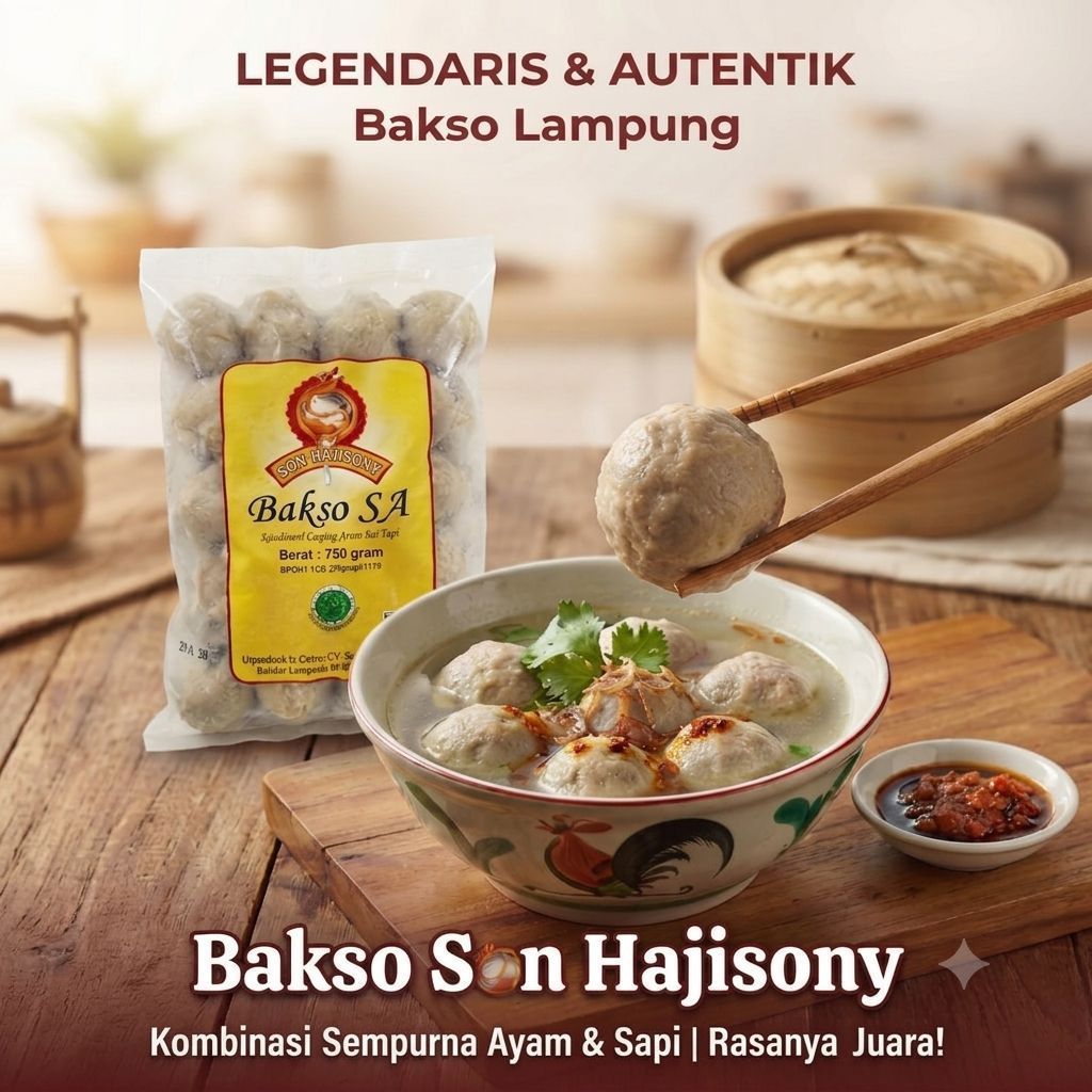 Bakso Sony Lampung Bakso SA 750g Halal Bakso Son Haji Sony Frozen