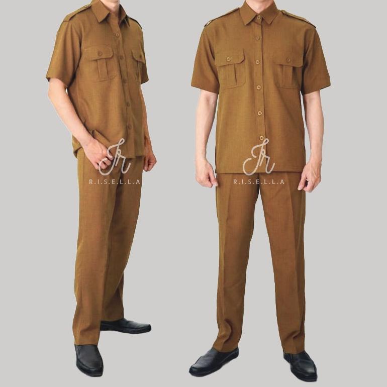 Bagus Baju Seragam Dinas Pemda Pdh Pns Pria Laki-Laki