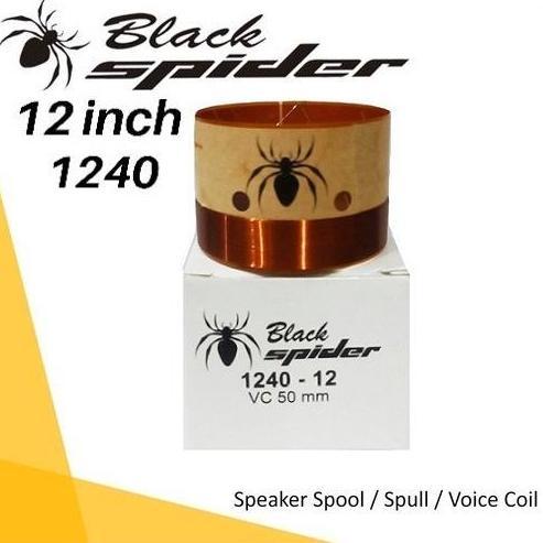SPULL / VOICE COIL / SPOOL SPEAKER 12 INCH BLACK SPIDER BS-1240-12 HITAM