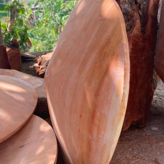 dulang  emas kayu mahoni asli ukuran 60 cm