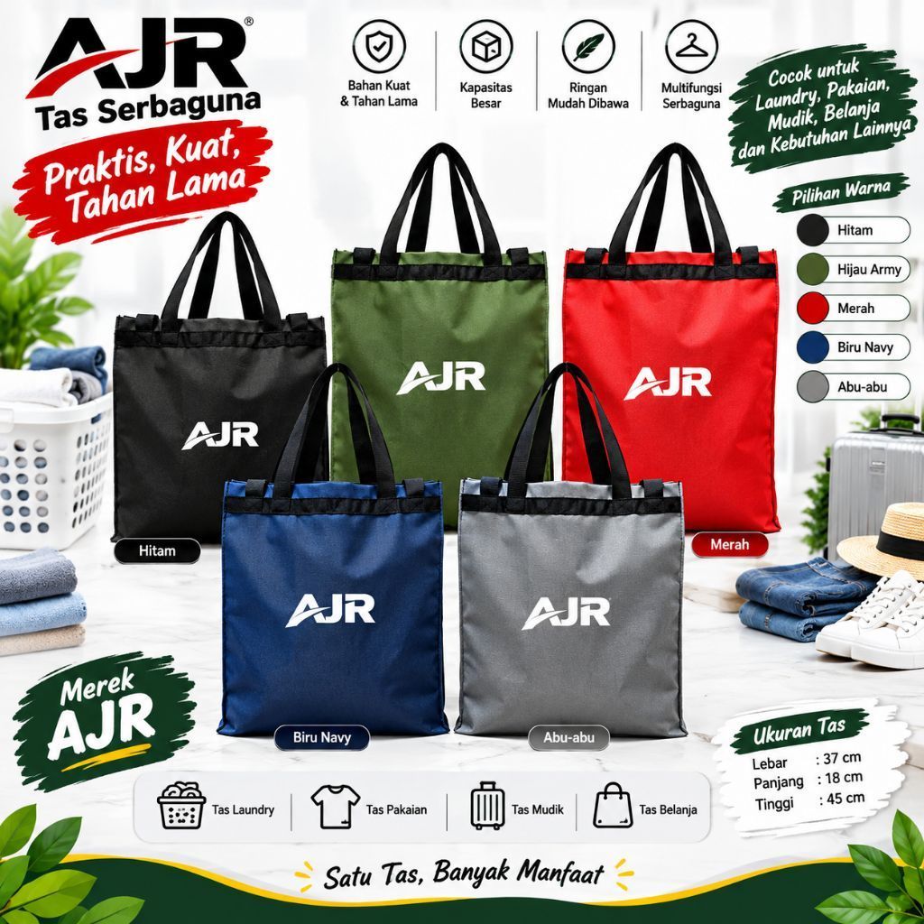 TAS LAUNDRY RAMAH LINGKUNGAN  TAS TRAVEL TAS PAKAIAN ( JUMBO, TANGGUNG, KECIL )
