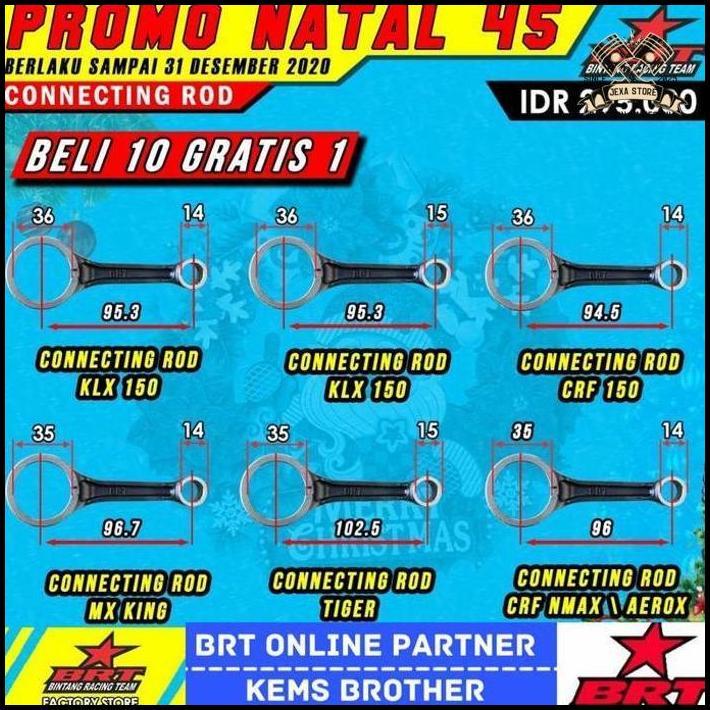 Stang Piston Brt Klx Crf Tiger Harga Khusus
