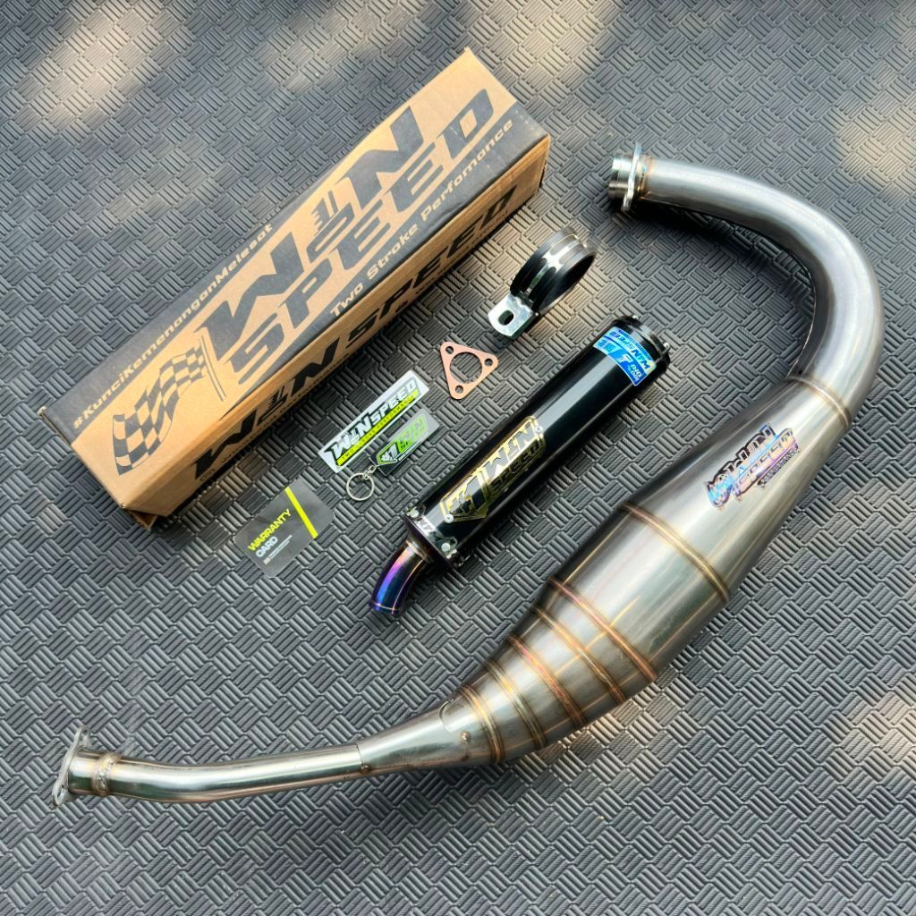 KNALPOT KOLONG PDK RX KING SILINCER STAINLESS ORIGINAL WINSPEED