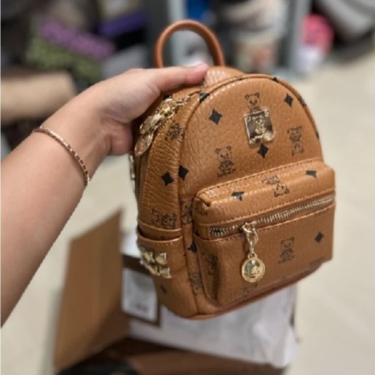 preloved new ransel bulbrolly beruang ala ala mcm Mini Backpack