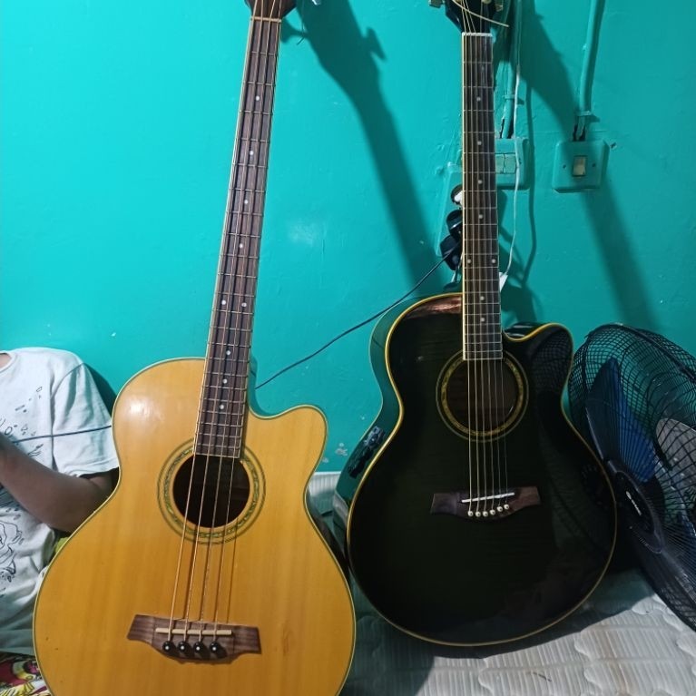 gitar dan bass akustik ibanez original