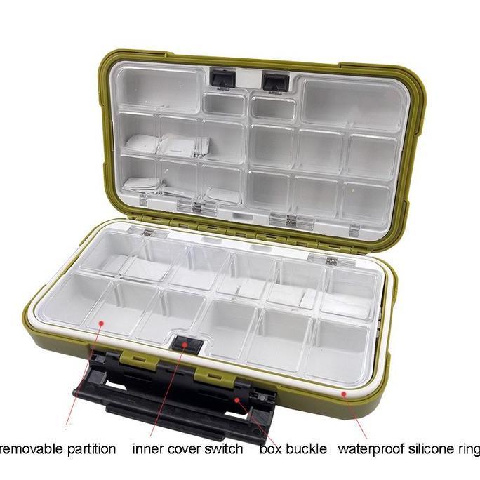 Kotak Perkakas Kail Pancing Tackle Box Waterproof KOTAK PANCING BOX KAIL PANCING KOTAK PANCING KOTAK