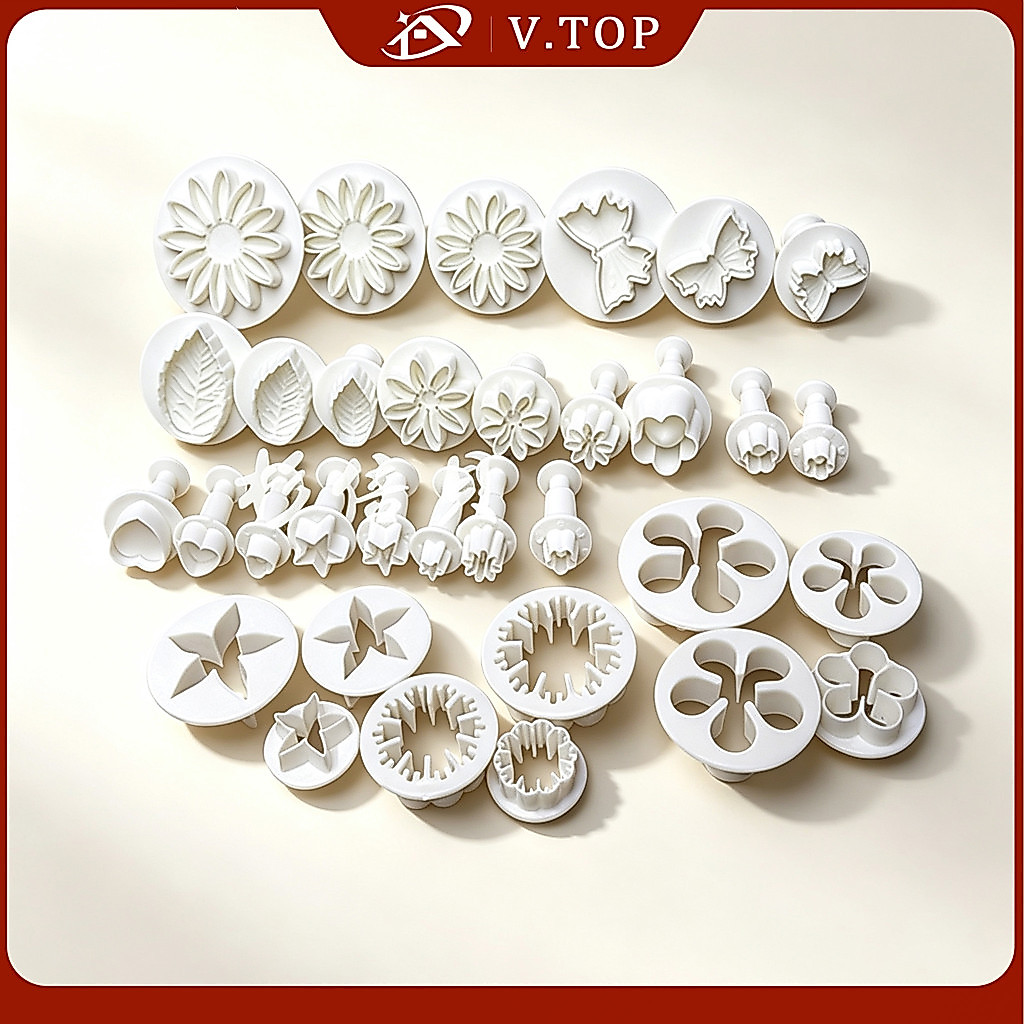 Cetakan Kue Isi 33 Pcs / Cetakan Cookies / Cetakan Fondant Isi 33