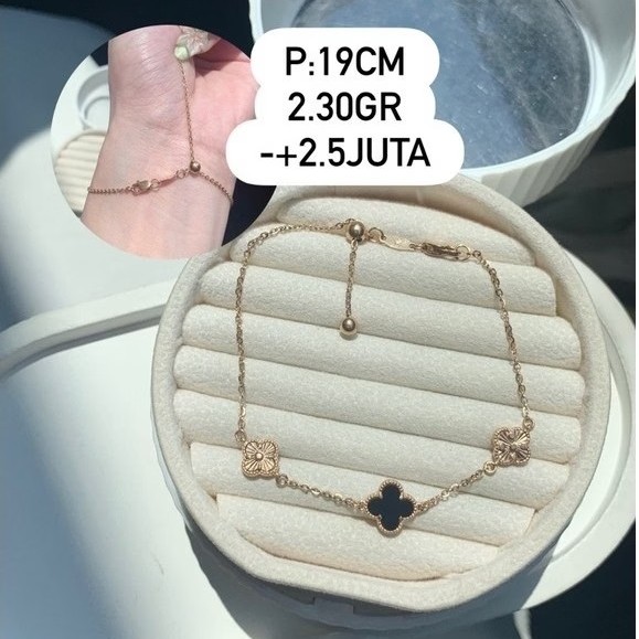 Gelang Serut VC Black Gold bracelet