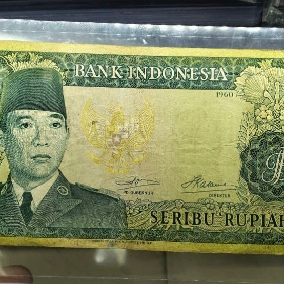 UANG KUNO 1000 RUPIAH SUKARNO TH 1960