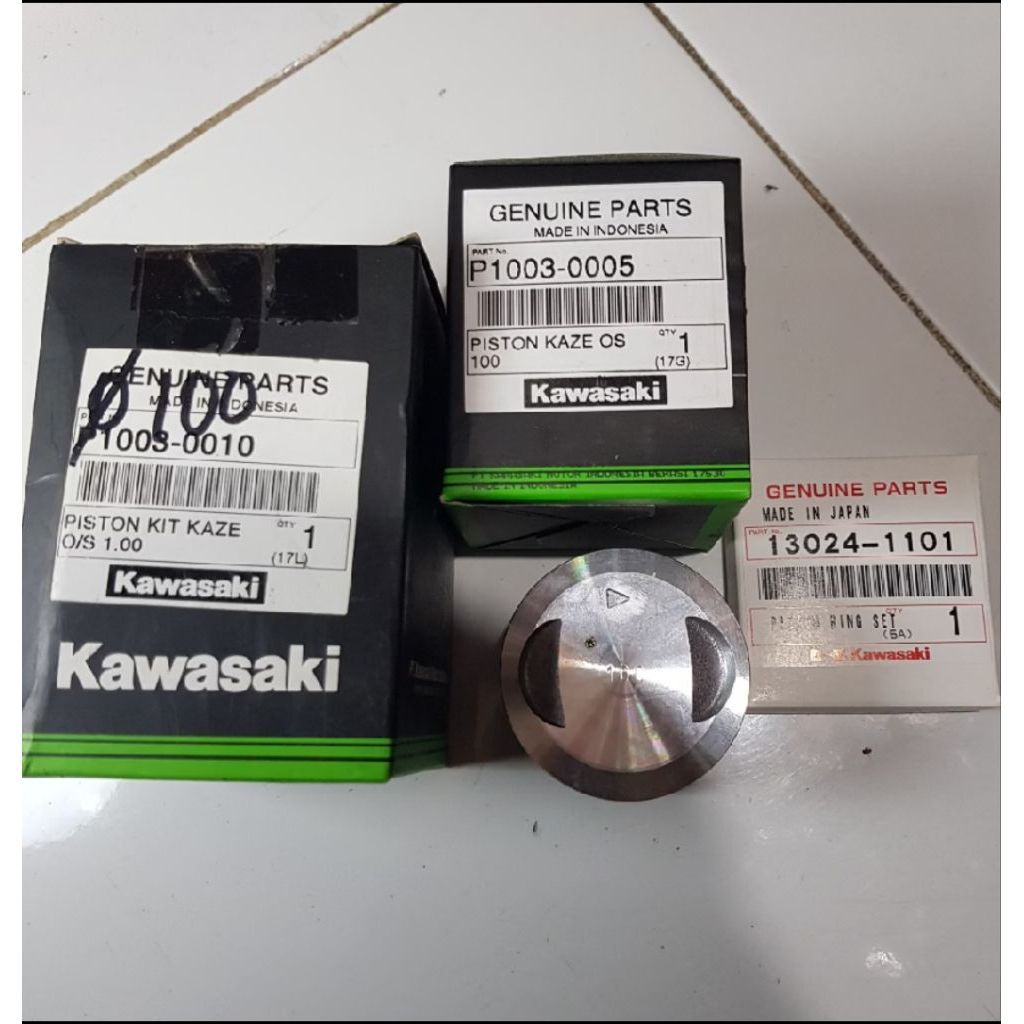 piston dan ring OS100 kaze kaze r original