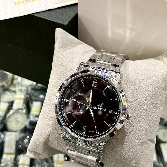 Konemax Jam Tangan Pria Mirete Original 100% Tahan Air Stainless Steel Analog 9011-H Realpict By Mir