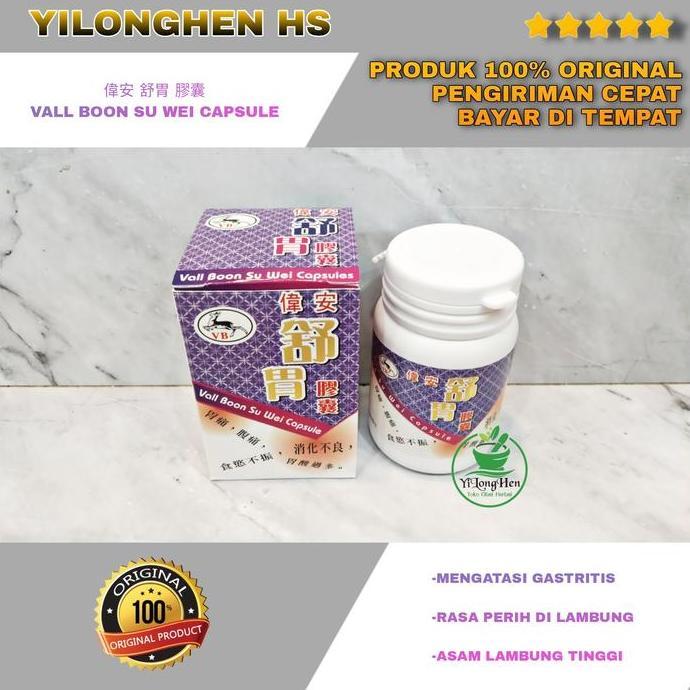Sehatterus- Vall Boon Su Wei Capsule Obat Lambung Kronis Maag Akut Nyeri Gastritis